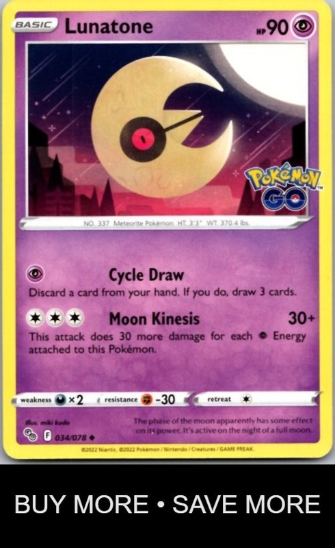 Lunatone 034/078 Pokemon GO kudo