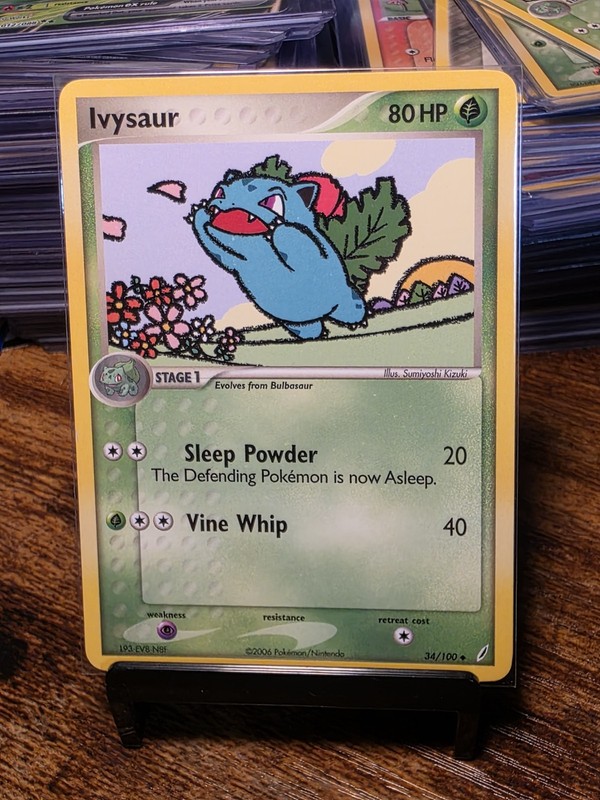 1x Single Ivysaur Uncommon Crystal Guardians 34/100 LP+