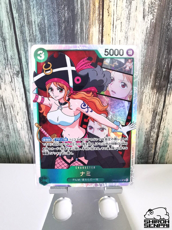 Nami OP02-036 Brooke OP02-040 Luffy OP02-041 Paramount War Film Set ONE PICE TCG gallery