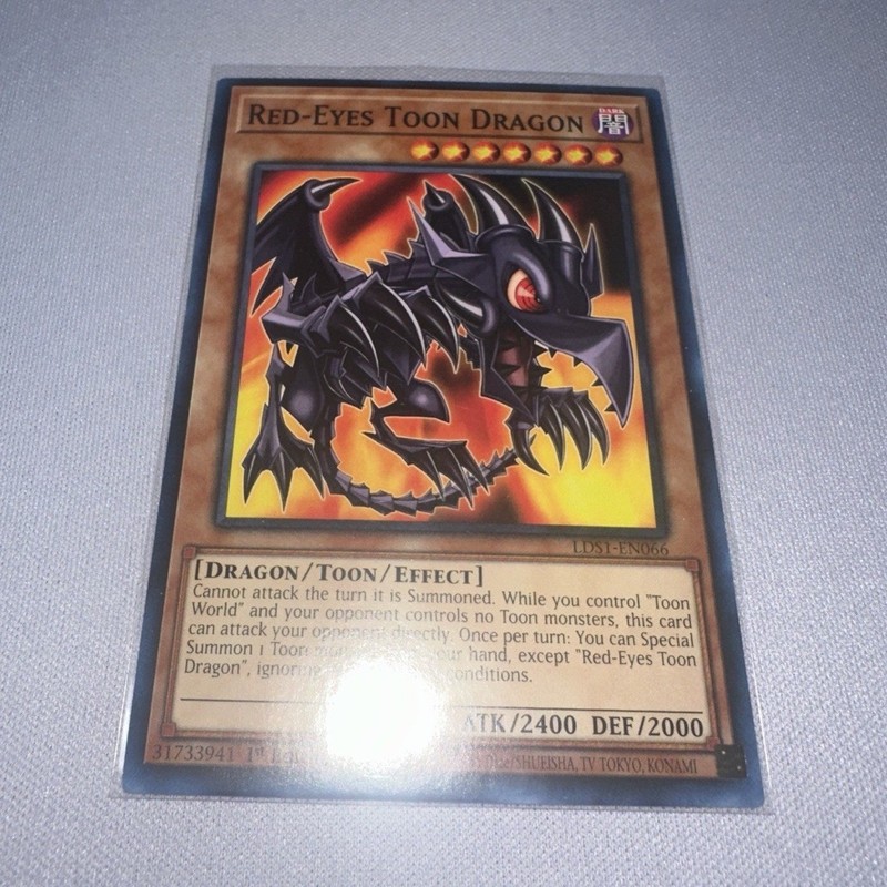 Konami Yu-Gi-Oh! Red-Eyes Toon Dragon LDS1-EN066 Ultra Rare Holo 1st Ed Eng