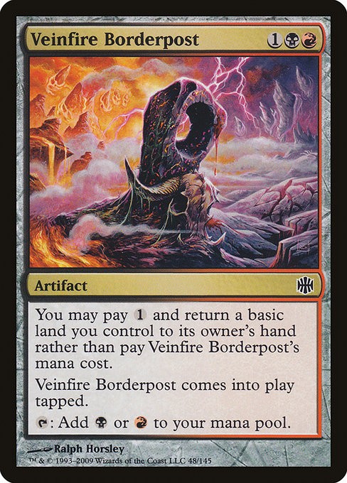 Veinfire Borderpost Foil Alara Reborn 48 NM MTG
