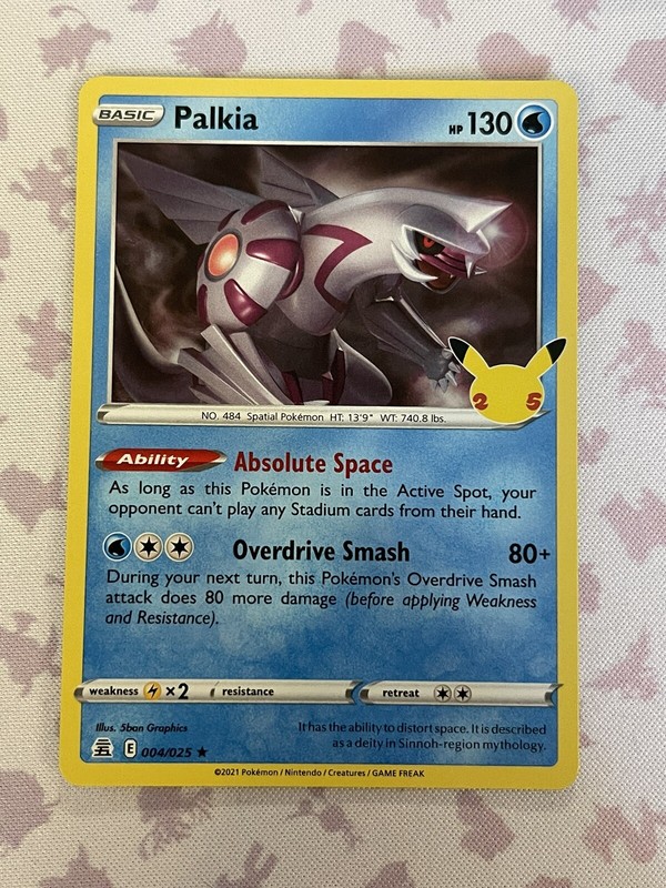 Pokémon TCG Palkia Celebrations 004/025 Holo Rare