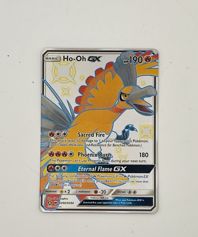 2019 Ho-Oh GX SV50/SV94 Hidden Fates Shiny Vault Pokemon