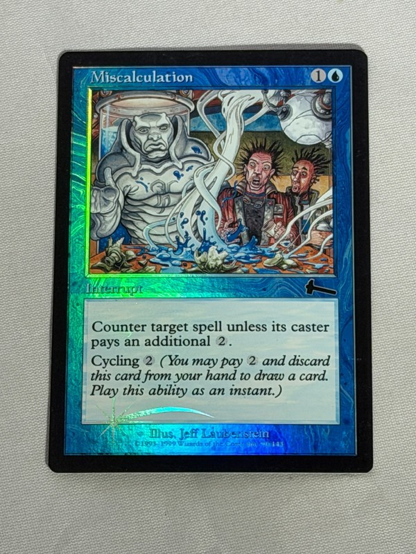 MTG FOIL Miscalculation Urza’s Legacy Magic the Gathering