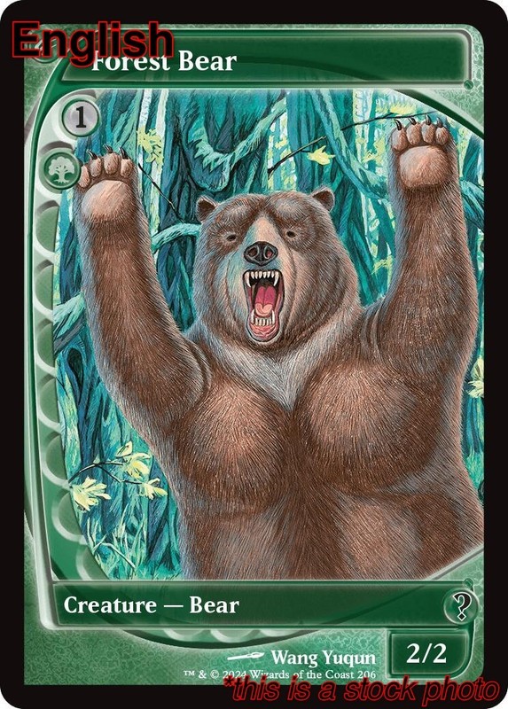 EN – Forest Bear (Future Sight) – 206 – MB2 – NM