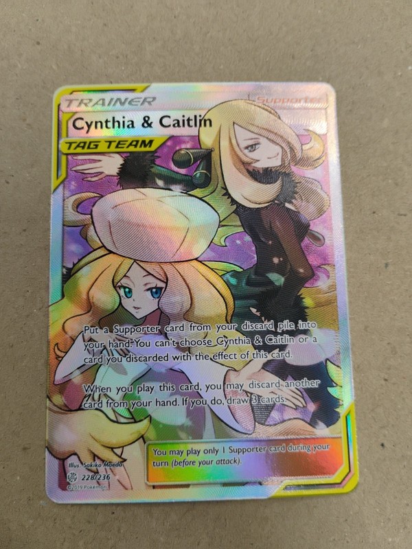 Cynthia & Caitlin (Full Art) 228/236 Sm-Cosmic Eclipse Holo
