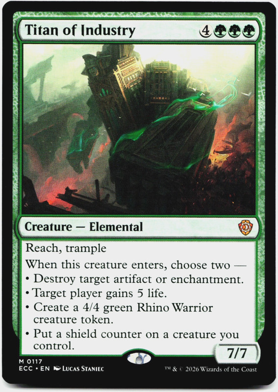 Titan of Industry [Commander: Lorwyn Eclipsed] Magic MTG NM 🌳