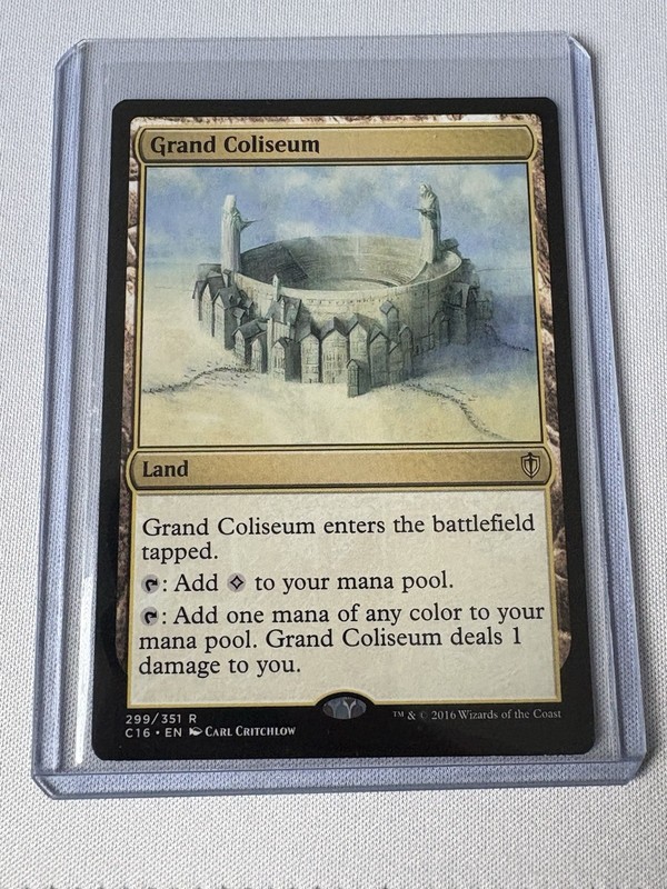 Wizards Grand Coliseum Commander 2016 2016 Land Rare Critchlow MTG