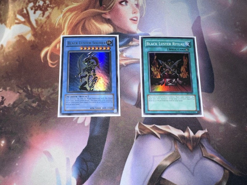Yugioh – Black Luster Soldier SYE-024 ULTRA Rare + Ritual SYE-025 LP Set