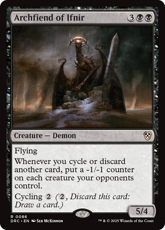 Archfiend of Ifnir [Aetherdrift Commander] Near Mint