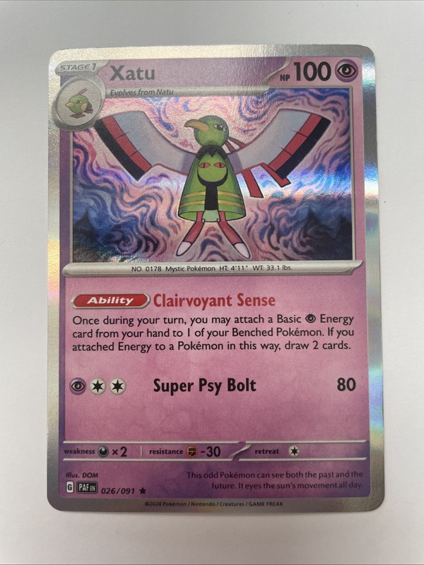 Xatu 026/091 – Sv: Paldean Fates Holo (NM)