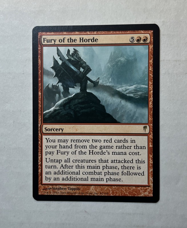 Fury of the Horde LP/NM – Coldsnap MTG Magic The Gathering Card English