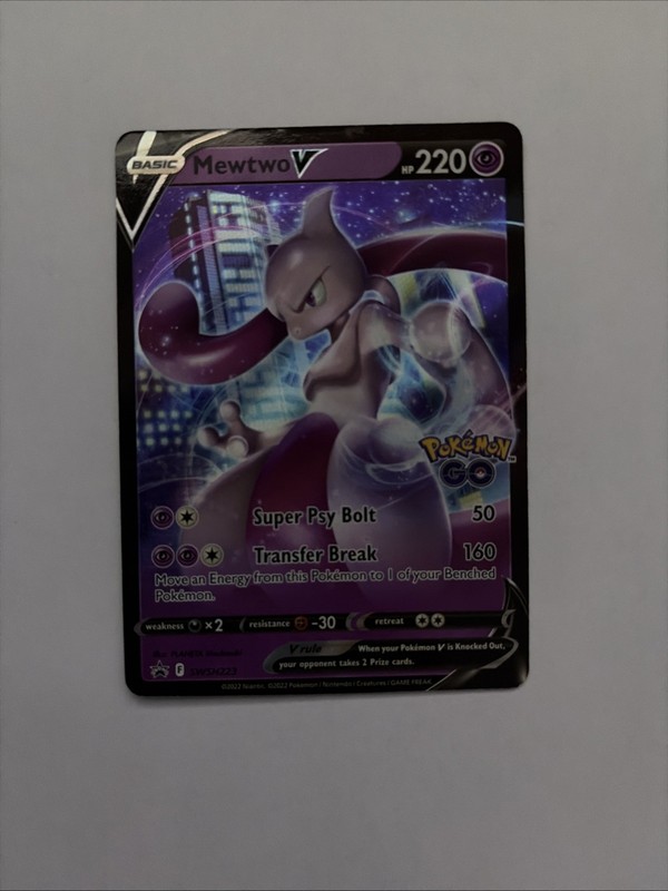Mewtwo V SWSH223 SWSH: Sword & Shield Promo Cards Holo