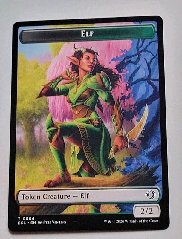 MTG – Lorwyn Eclipsed: Elf (0004) Kithkin (0007) – Token – Near Mint