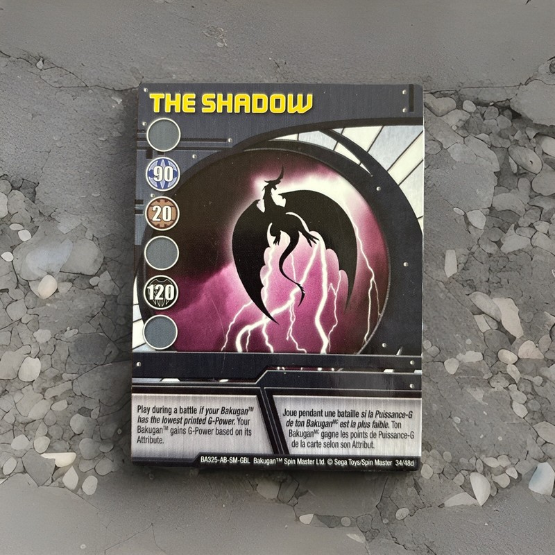 Bakugan Battle Brawlers The Shadow 🔵 Blue Ability Card Dragonoid 34/48d