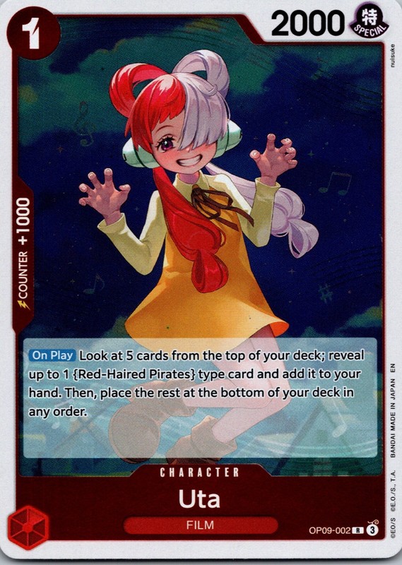 Uta (Reprint) R Premium Booster -The Best- Vol. 2 OP09-002 NM Foil