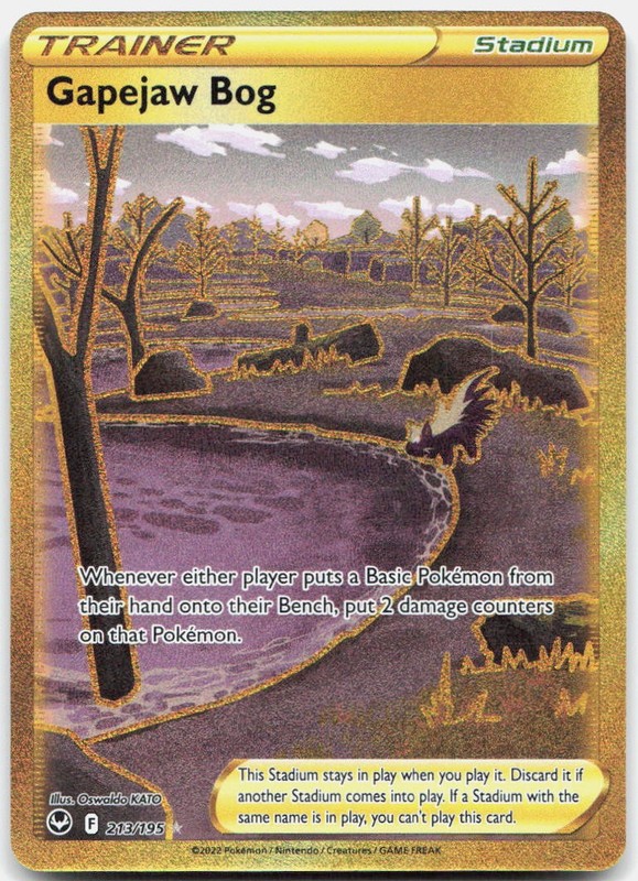 Gapejaw Bog SWSH12 213/195 Secret Rare Holo NM