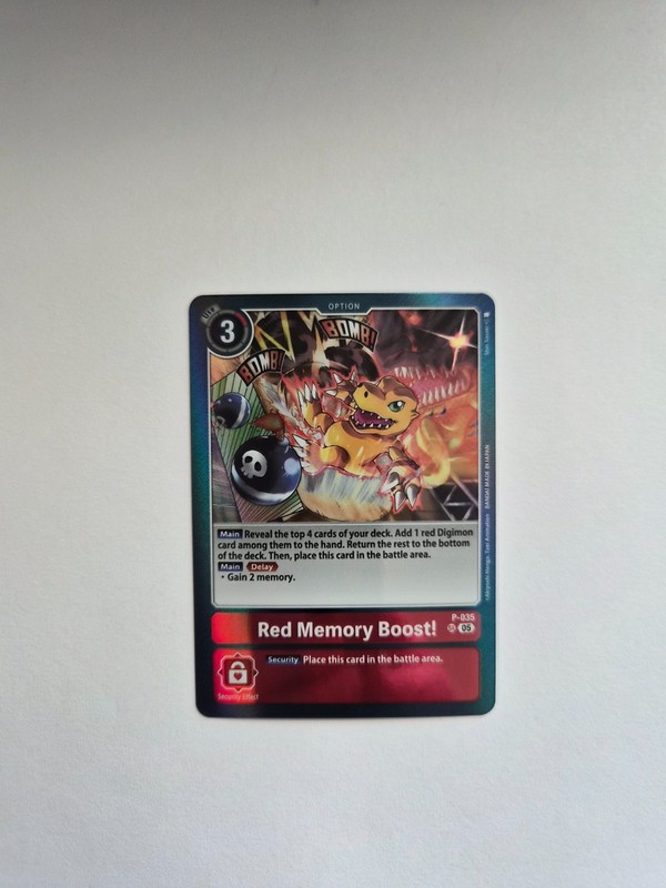Digimon: Generation Advanced – Red Memory Boost! (Reprint) – P-035 SR – FOIL