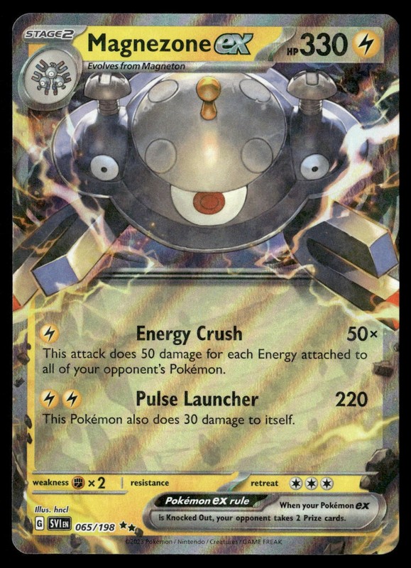 Magnezone ex 065/198 Double Rare Scarlet & Violet Pokemon NM/M