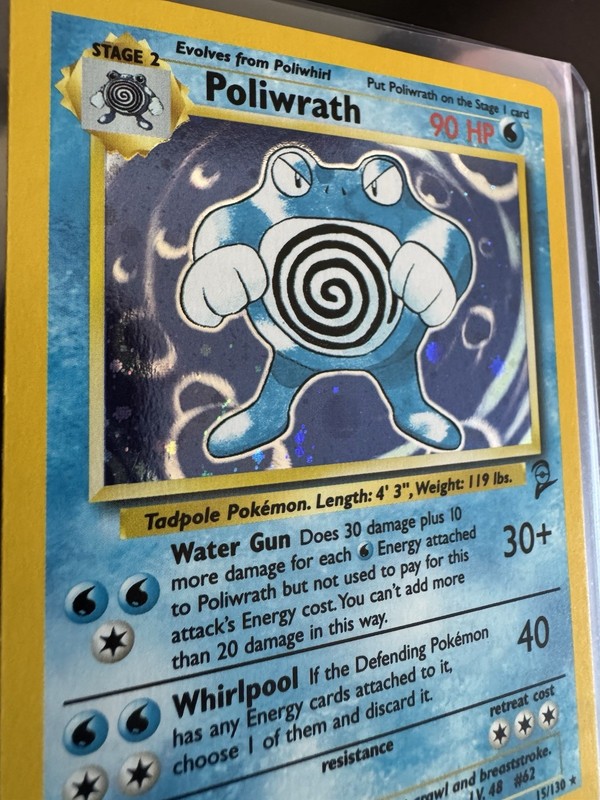 Poliwrath 15/130 Holo Rare Pokémon 2000 Base Set 2 gallery