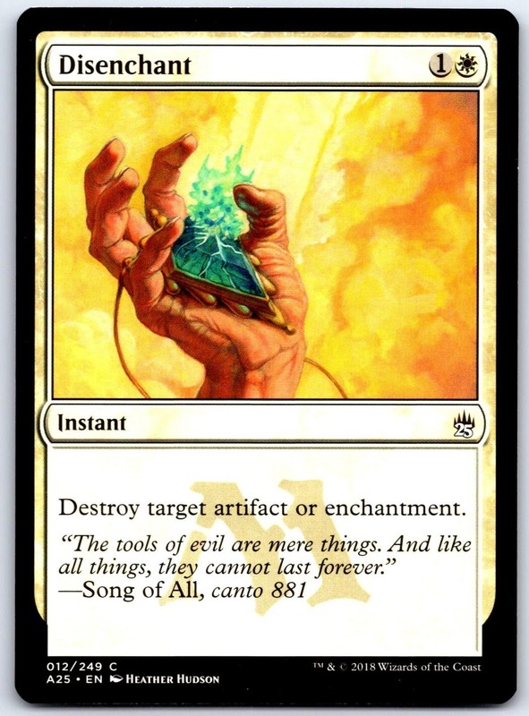 Disenchant 12 C Masters 25 Magic: The Gathering NM/M