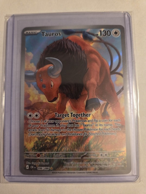 Pokémon TCG Tauros IR 096/086 Chaos Rising NM