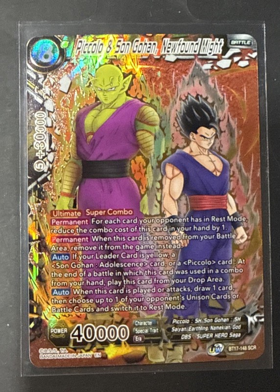Dbs Piccolo & Son Gohan, Newfound Might bt17-148 SCR