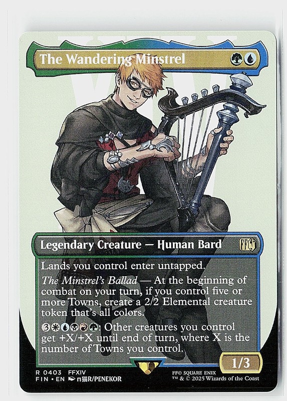 The Wandering Minstrel (Borderless) R FINAL FANTASY 403 NM
