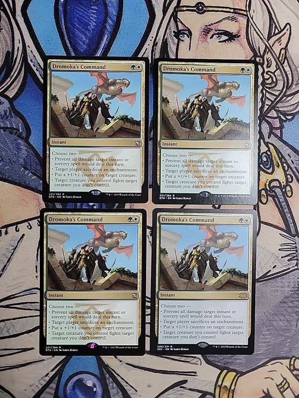 4x Dromoka’s Command – NM/LP Mixed Sets DTK 2X2 MTG