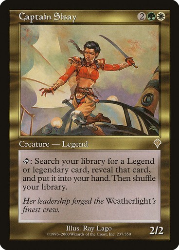 ** Captain Sisay – Invasion (INV) ** [LP] MTG Commander Legend Tutor Green White