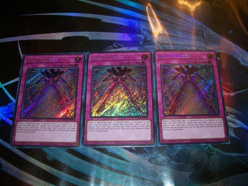 3x Iron Thunder 1st Edition Secret Rare RA05-EN079 Yu-Gi-Oh!