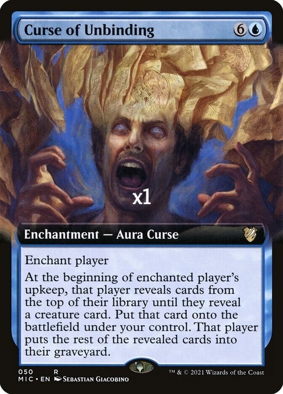 MTG Borderless Commander: Innistrad: Midnight Hunt MIC Curse of Unbinding MINT