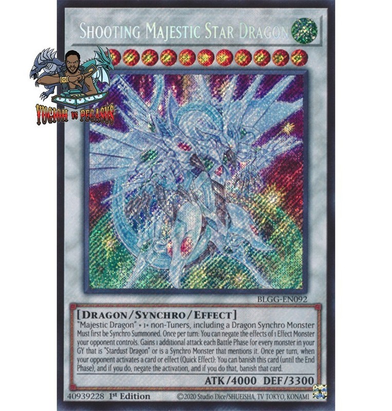 Yugioh! 1x Shooting Majestic Star Dragon BLGG-EN092 Secret Rare 1st Ed NM
