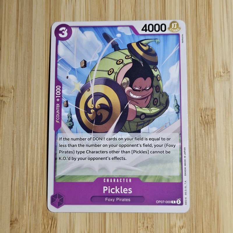PICKLES 1P2 ONE PIECE FOXY Pirates OP07-069 English CARD GAME