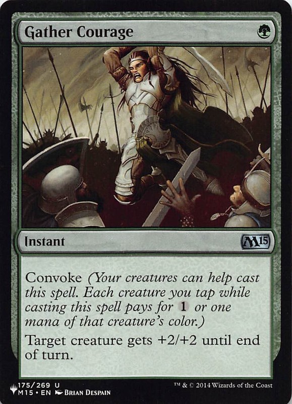 Gather Courage LIST 175/269 Normal English NM – MTG