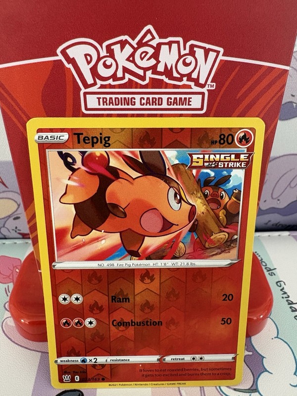 Pokémon Tepig 023/163 Battle Styles Reverse Holo LP