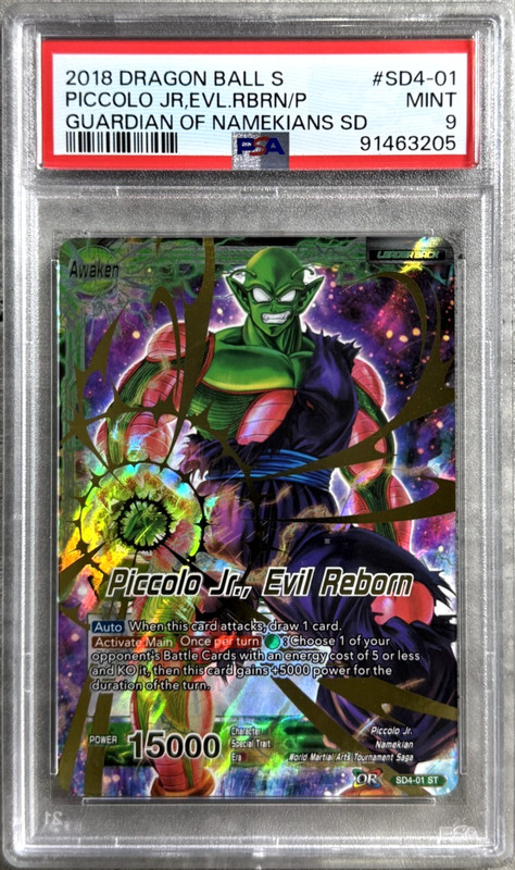 Dragon Ball Super Piccolo Jr., Evil Reborn PSA 9, Guardian Namekians SD4-01 2018