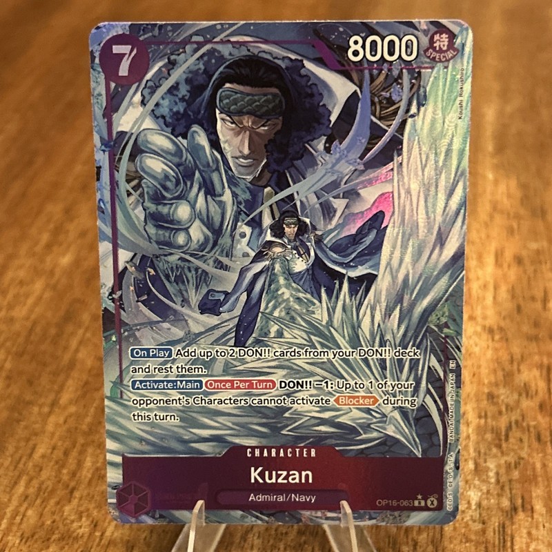 Kuzan Alternate Art OP16-063 One Piece Time of Battle ENGLISH