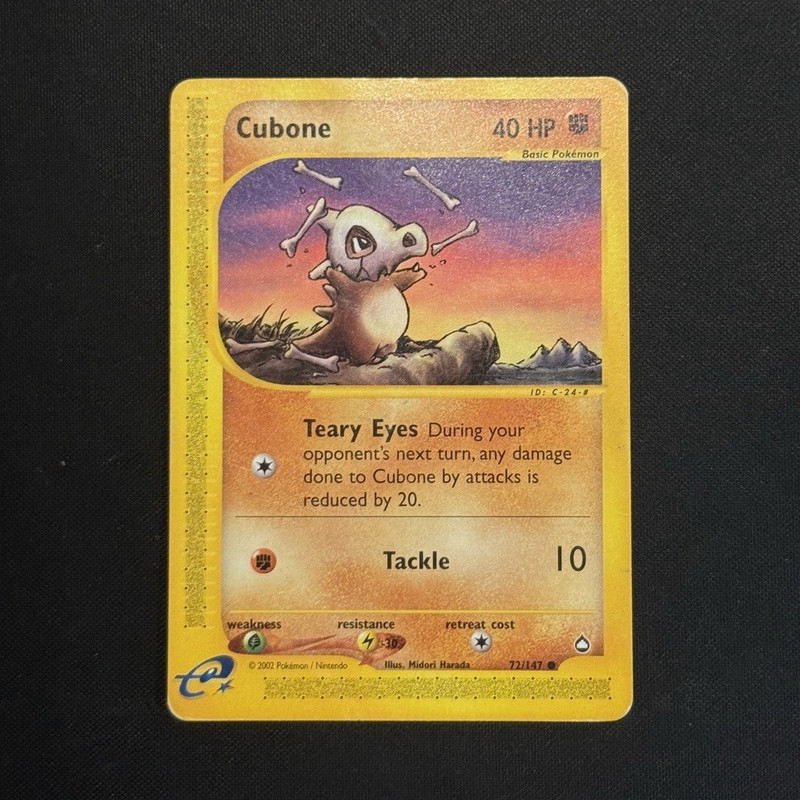 Cubone 72/147 Aquapolis Pokémon TCG