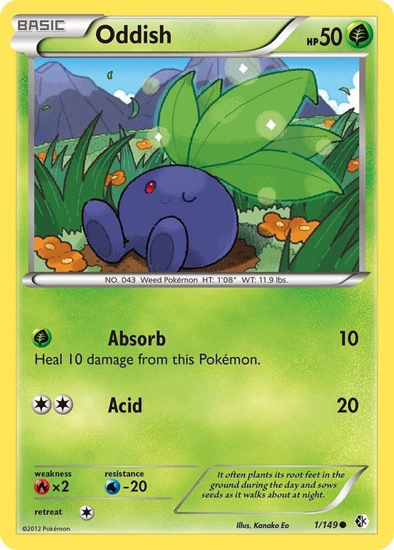 TCG – Oddish 1/149 Common Boundaries Crossed