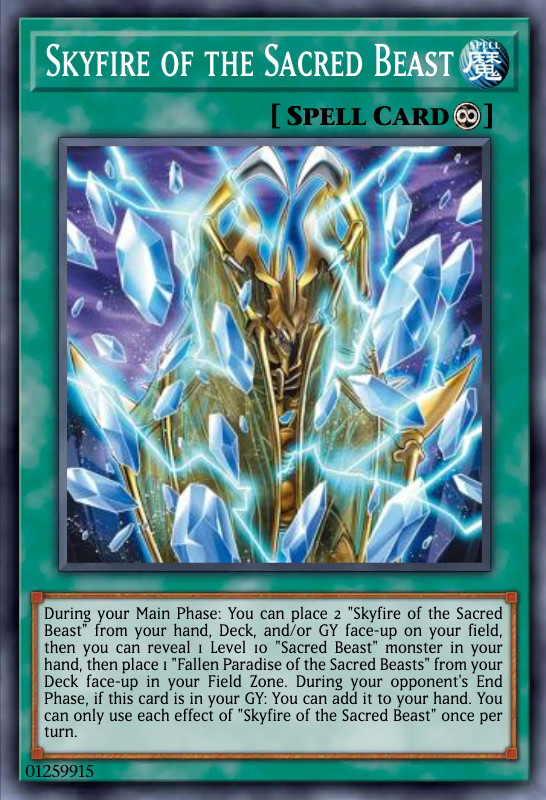 Yugioh! Skyfire of the Sacred Beast CHAOS ORIGINS PREORDER