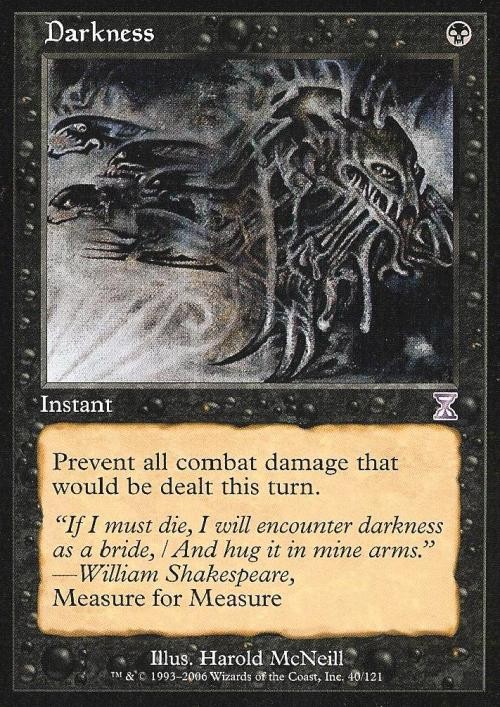 MTG English Darkness NM Normal Time Spiral Time Shifted