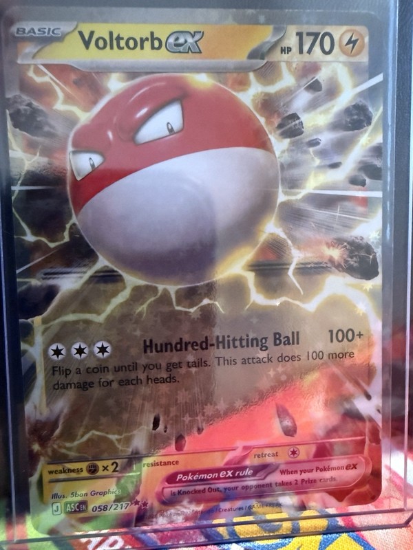 Voltorb ex 058/217 Double Rare – Pokémon TCG Ascended Heroes – NM