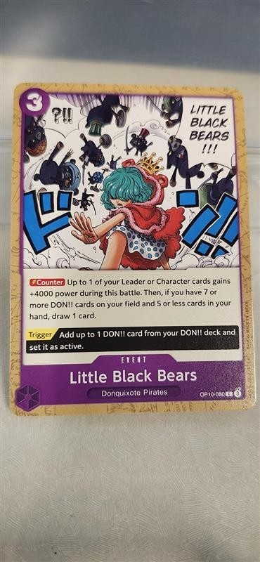 OP:TCG Little Black Bears OP10-080 Royal Blood Regular PURPLE COMMON EVENT