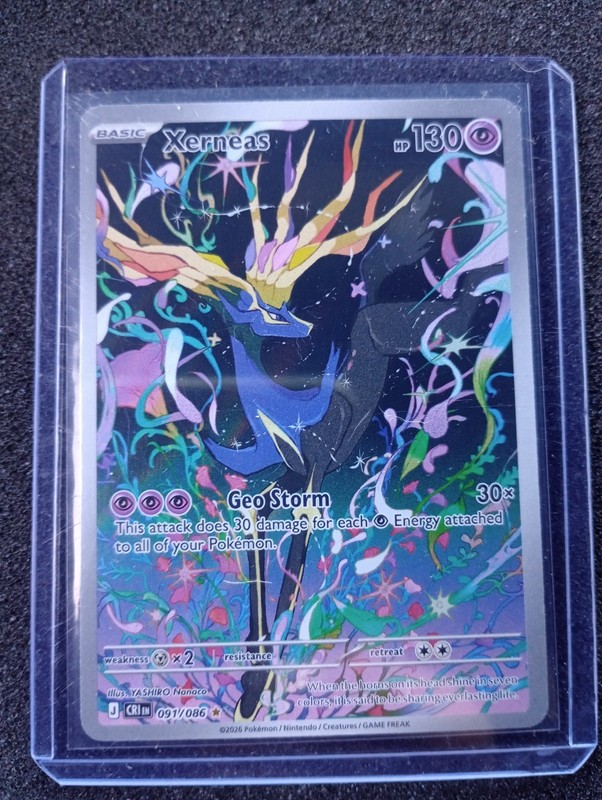 Xerneas 091/086 Me04: Chaos Rising Illustration Rare 💥 PACK FRESH 💥 gallery