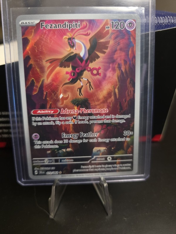 Pokémon TCG Fezandipiti Illustration Rare from Shrouded Fable 073/064 NM