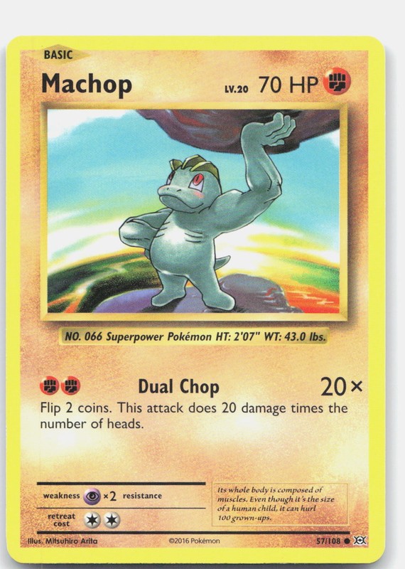 Machop Common XY – Evolutions 57/108 NM