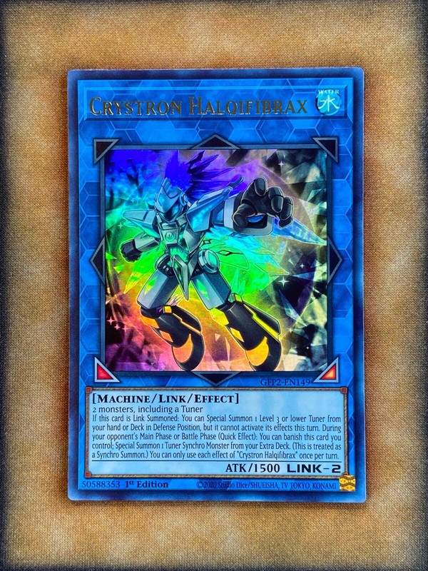 Yugioh Crystron Halqifibrax GFP2-EN149 Ultra Rare 1st Ed NM