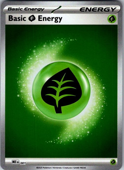Basic Grass Energy (Cosmos Holo) 001 Holo SVE: Scarlet & Violet Pokemon Holo NM