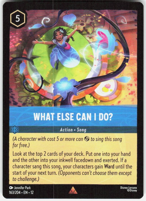 What Else Can I Do? 163/204 Wilds Unknown Disney Lorcana